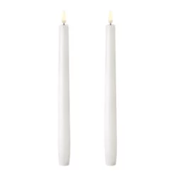 LED Spitzkerze, 2 Stück, Nordic White