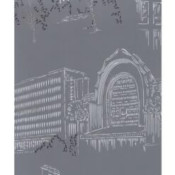 Tapete Helsinki, Blau – Grau