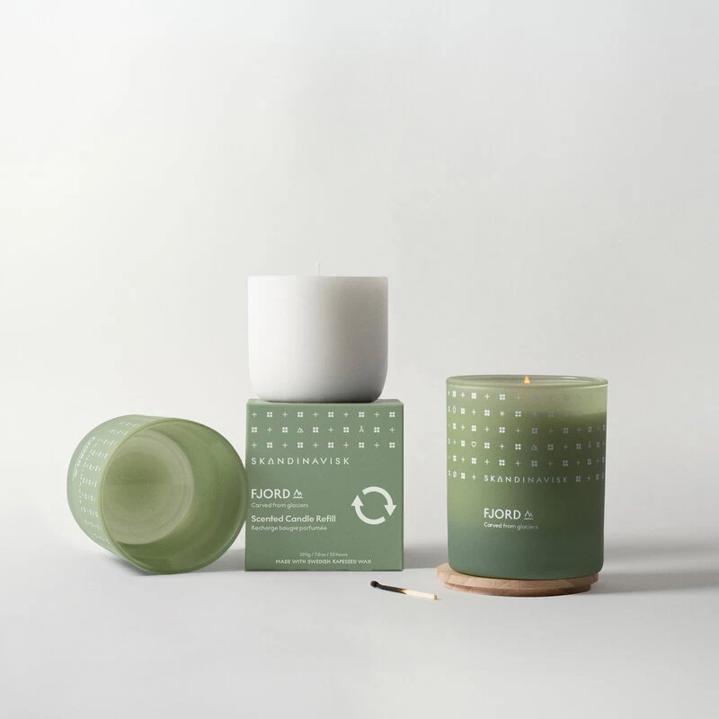 Skandinavisk Nachfüllpackung Für Duftkerze, FJORD, Groß 4 Skandinavisk Nachfüllpackung Für Duftkerze, FJORD, Groß – Bild 2