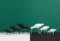 Normann Copenhagen Shorebird, Mittelgroß, Schwarz -Allgemeiner Haushaltswarenladen 2016 Normann Catalogue Acc 45