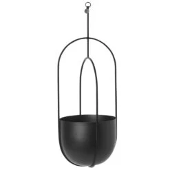 Ferm LIVING Topf Hanging Deco, Schwarz