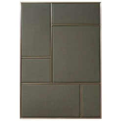 Pinnwand Nouveau, Groß, Messing – Grau