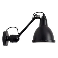 Lampe Gras 304 Classic Außenlampe, Runder Schirm, Schwarz