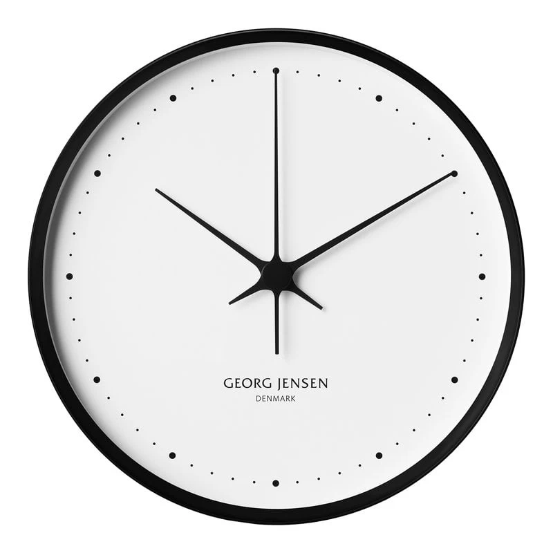 Georg Jensen Henning Koppel Wanduhr, 30 Cm, Schwarz - Weiß 3 Georg Jensen Henning Koppel Wanduhr, 30 Cm, Schwarz - Weiß