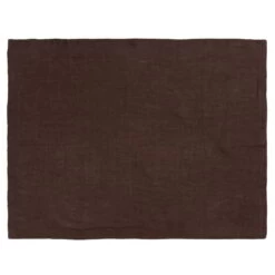 Ferm LIVING Leinentischset, 2 Stück, Schokoladenbraun