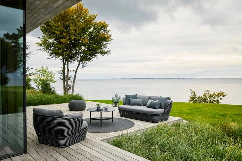 Circle Fußhocker, Groß, Rund, Dunkelgrau 5 Circle Fußhocker, Groß, Rund, Dunkelgrau – Bild 3