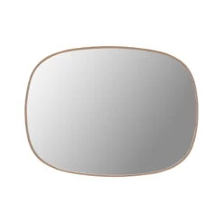 Muuto Gerahmter Spiegel, Klein, Rosa – Klar