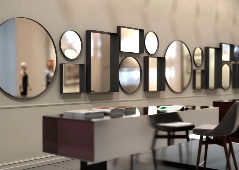 FROST Spiegel Unu 4134, 40 Cm, Schwarz 4 FROST Spiegel Unu 4134, 40 Cm, Schwarz – Bild 2