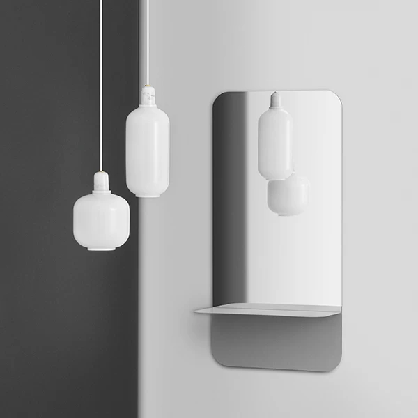 Normann Copenhagen Spiegel Horizon Vertikal, Weiß 5 Normann Copenhagen Spiegel Horizon Vertikal, Weiß – Bild 3