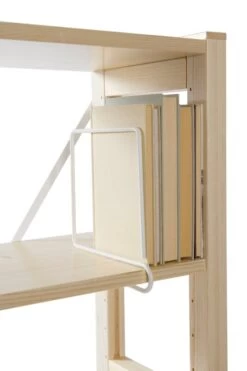 Wire Buchstütze, Quadratisch, Weiß -Allgemeiner Haushaltswarenladen A5575 neli valk2 Lundia