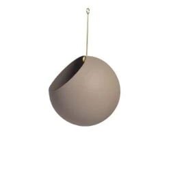 AYTM Globe Blumentopf Zum Aufhängen, Klein, Taupe - Gold