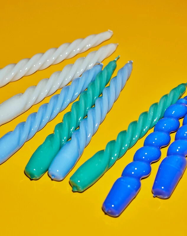 Hay Twist Kerze, Grün 4 Hay Twist Kerze, Grün – Bild 2