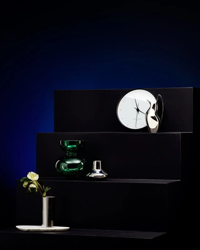 Georg Jensen Henning Koppel Wanduhr, 30 Cm, Schwarz - Weiß 4 Georg Jensen Henning Koppel Wanduhr, 30 Cm, Schwarz - Weiß – Bild 2