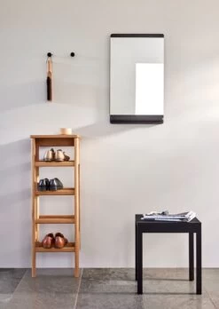 Rim Wandspiegel, Schwarze Eiche 7 Rim Wandspiegel, Schwarze Eiche -Allgemeiner Haushaltswarenladen FR Entrance A Line Shoerack Rim Wallmirror Lightweight Stool
