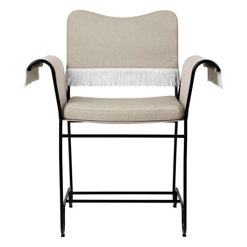 Gubi Tropique Stuhl Mit Fransen, Klassisches Schwarz - Leslie 12 5 Gubi Tropique Stuhl Mit Fransen, Klassisches Schwarz - Leslie 12 – Bild 3