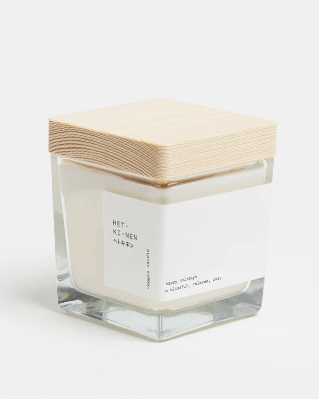 Veggie Wachskerze, Happy Holidays 4 Veggie Wachskerze, Happy Holidays – Bild 2