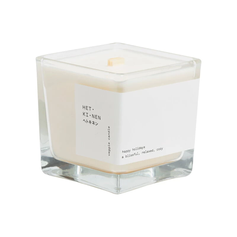 Veggie Wachskerze, Happy Holidays 3 Veggie Wachskerze, Happy Holidays