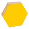 Noteboard, Sechseckig, 26 Cm, Gelb -Allgemeiner Haushaltswarenladen Kotona Design Note Board Hx22 Yellow 01a