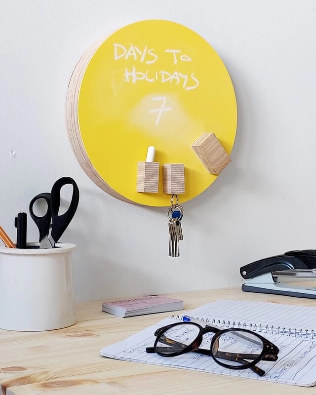 Noteboard, Rund, 25 cm, Minzgrün 4 Noteboard, Rund, 25 cm, Minzgrün – Bild 2