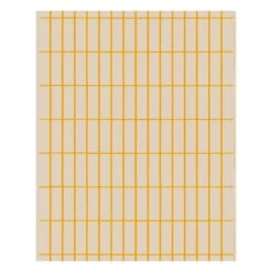 Marimekko Tiiliskivi Baumwoll-Leinen-Stoff, Leinen - Gelb