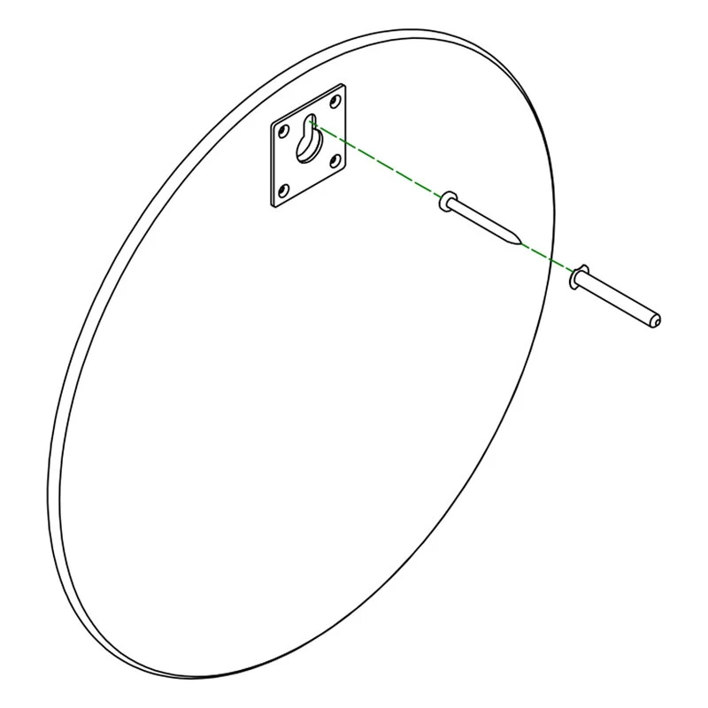 Montana Mini Spiegel, Rund, 04 Anthrazit 4 Montana Mini Spiegel, Rund, 04 Anthrazit – Bild 2