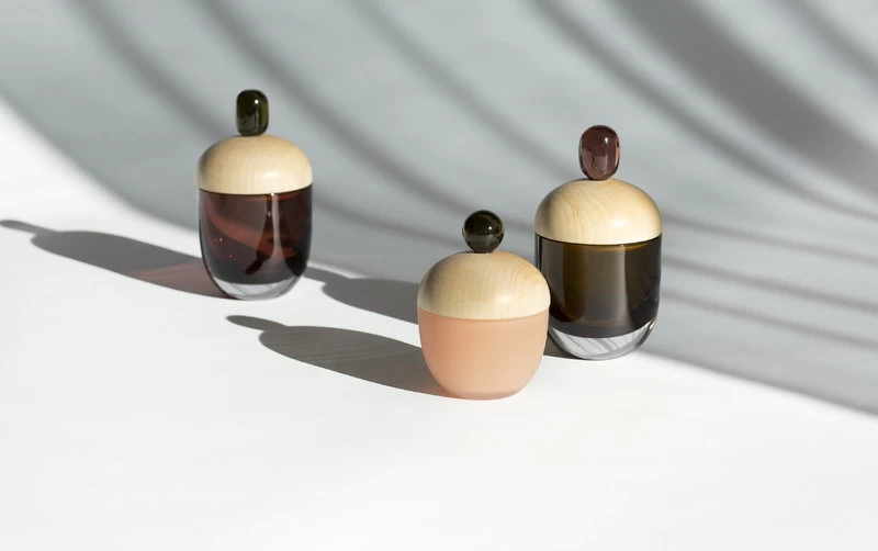 Kasten Lyyli, Mittel, Auberginefarben - Olive 6 Kasten Lyyli, Mittel, Auberginefarben - Olive – Bild 4