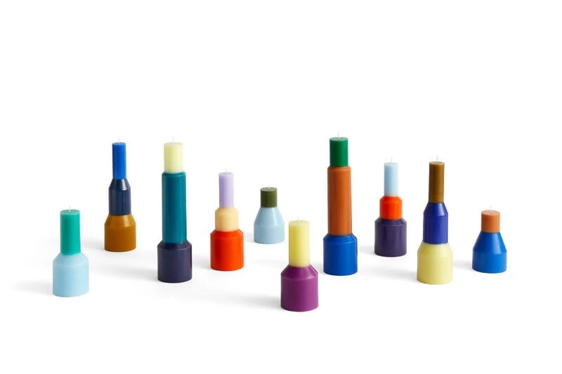 Hay Pillar Kerze, S, Hoch, Hellblau 4 Hay Pillar Kerze, S, Hoch, Hellblau – Bild 2