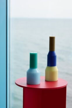 Hay Pillar Kerze, S, Hoch, Hellblau 8 Hay Pillar Kerze, S, Hoch, Hellblau -Allgemeiner Haushaltswarenladen Pillar Candle S Tall light blue Pillar Candle L lime yellow Slit Table Wood Round High candy red wb lacquered oak