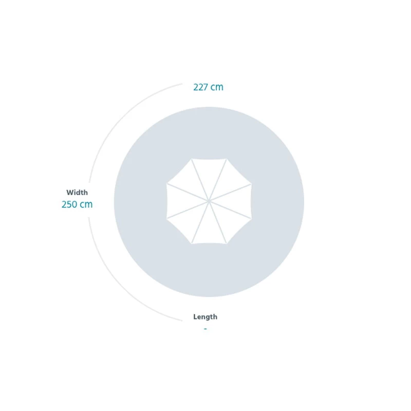 Shadoo Sonnenschirm, Zitronengelb Satiniert 4 Shadoo Sonnenschirm, Zitronengelb Satiniert – Bild 2