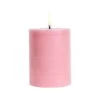 LED-Stumpenkerze, 7,8 X 10 cm, Rustikale Textur, Blassrosa -Allgemeiner Haushaltswarenladen UYUL PI DR C78010