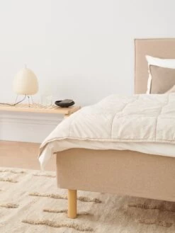 Base Skirt Bettschürze, Stoff Wooly, Sandbeige -Allgemeiner Haushaltswarenladen Unto Rautio Matri 4852 web