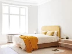 Base Skirt Bettschürze, Stoff Wooly, Sandbeige -Allgemeiner Haushaltswarenladen Unto Rautio Matri 4880 web