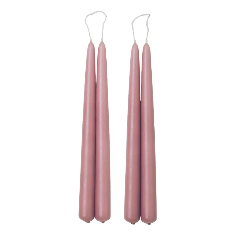 Blossom Kerze, 4 Stück, Warmes Rosa 3 Blossom Kerze, 4 Stück, Warmes Rosa