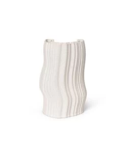 Ferm LIVING Moiré Vase, Cremeweiß -Allgemeiner Haushaltswarenladen fermLIVING AW22 MoireVase 1104266244 pack 4