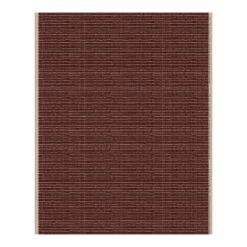 Marimekko Mini Räsymatto Dicker Baumwollstoff, Beige - Burgunderrot