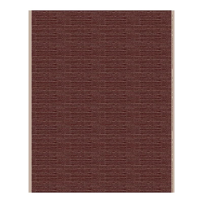 Marimekko Mini Räsymatto Dicker Baumwollstoff, Beige - Burgunderrot 3 Marimekko Mini Räsymatto Dicker Baumwollstoff, Beige - Burgunderrot